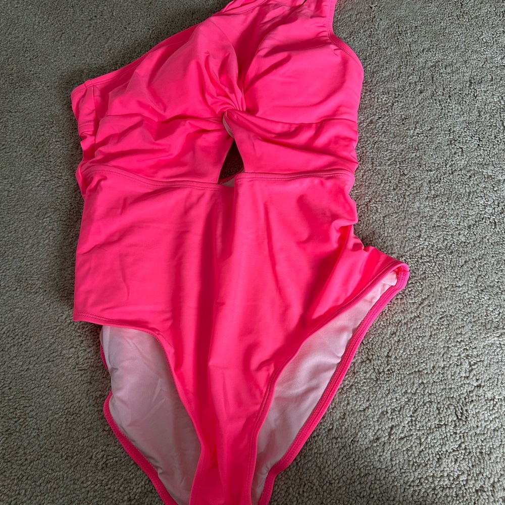 Cupshe Bright Pink Women's One Piece Swimsuit